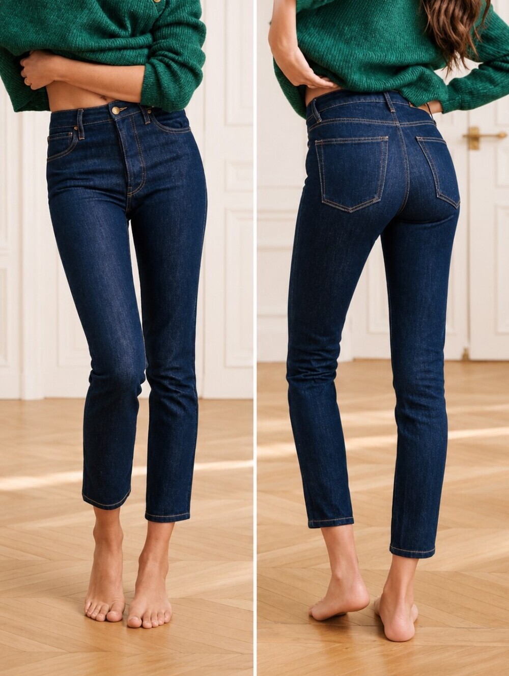 Sézane Le Brut Sexy Dark Wash Jeans Size 36 / US 4